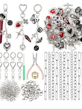Gothic Charm  Kit with Red & Black Accents